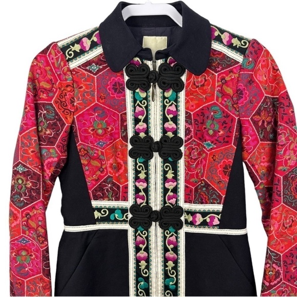 Anthropology Elevenses Satsuma Embroidered Coat Rare - Picture 12 of 15